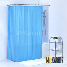 Шторa двойная Пузырьки голубой